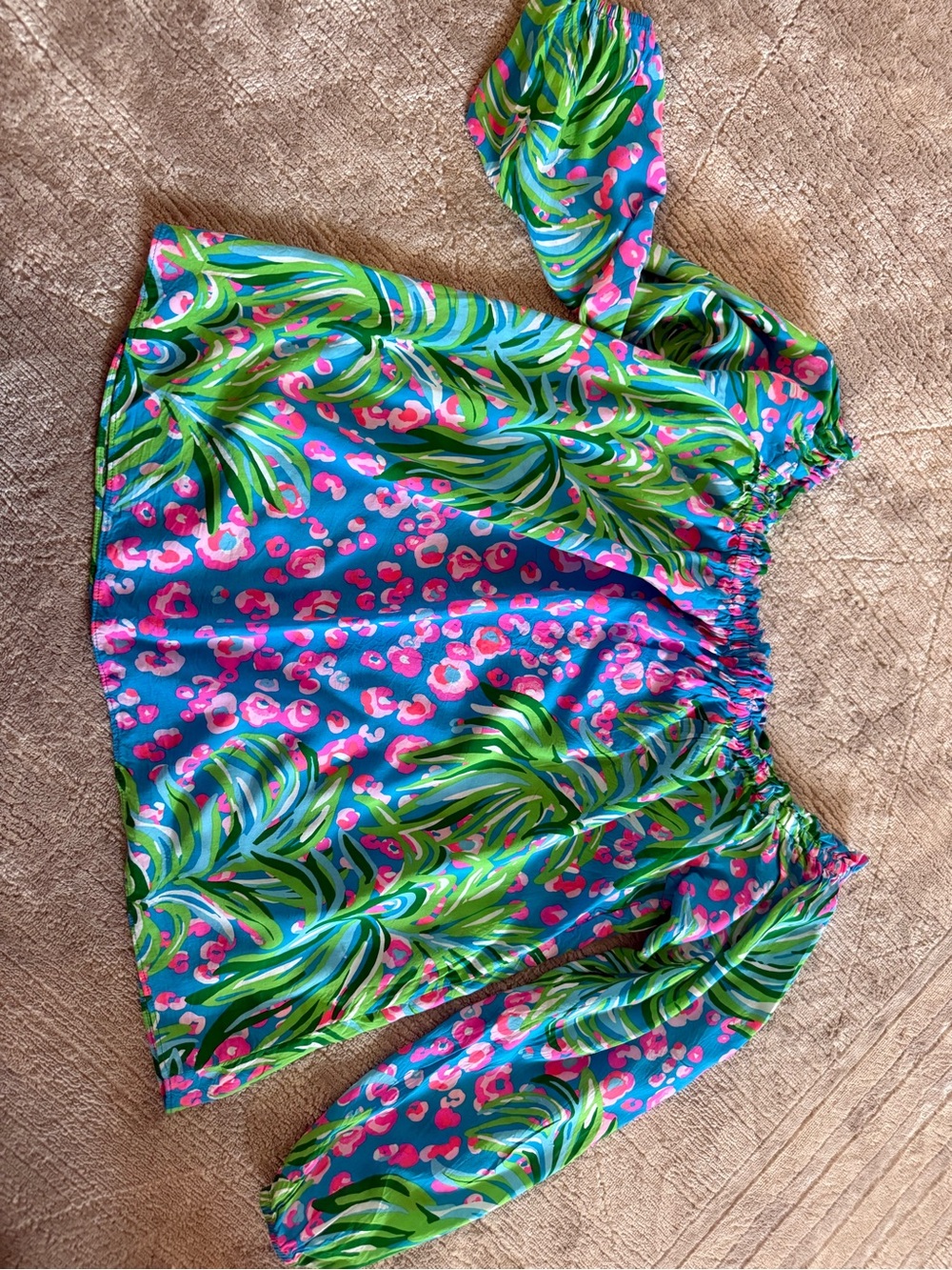 Lilly Pulitzer size Large off shoulder blouse